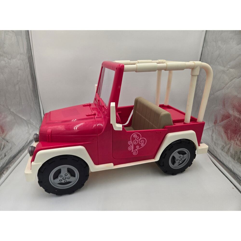 Our Generation My Way And Highways 4x4 Pink Doll Vehicle Jeep